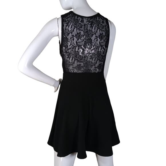 Windsor Mini Lace Dress Size Large Black Fit and Flare - Picture 6 of 9